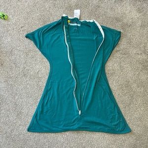 Teal zipadee zip size small